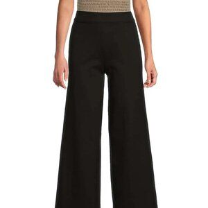 rag & bone Iris Ponte Wide-Leg Pants Black Size XXS NWT $298